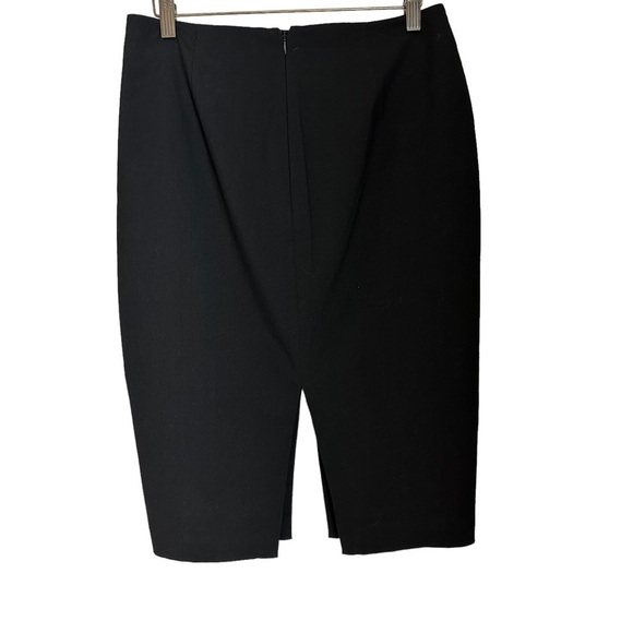 Banana Republic Womens Black Front &‎ Back Split Pencil Skirts Size 4 - Picture 1 of 7